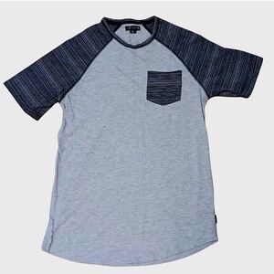 Ocean Current Contrast Raglan Pocket Tee